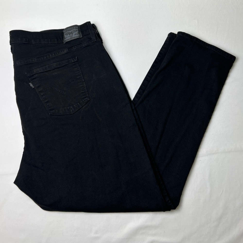 Levis Womens Mid Rise 311 Shaping Skinny Stretch Denim Jeans Plus Size 24W Black